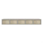 Nordic Solid Wood Wall-Mounted TV Cabinet Living Room Cotton-Linen TV Stand 89"L x 16"W x 12"H Grey Clearhalo 'furn' 'furn_tv_stands_entertainment_centers' 'Furniture' 'Living Room Furniture' 'TV Stands & Entertainment Centers' 'TV Stands & Media Storage Furniture' 'tv_stands_entertainment_centers' 6273512