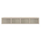 Nordic Solid Wood Wall-Mounted TV Cabinet Living Room Cotton-Linen TV Stand 71"L x 16"W x 12"H Beige Clearhalo 'furn' 'furn_tv_stands_entertainment_centers' 'Furniture' 'Living Room Furniture' 'TV Stands & Entertainment Centers' 'TV Stands & Media Storage Furniture' 'tv_stands_entertainment_centers' 6273514