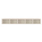 Nordic Solid Wood Wall-Mounted TV Cabinet Living Room Cotton-Linen TV Stand 89"L x 16"W x 12"H Beige Clearhalo 'furn' 'furn_tv_stands_entertainment_centers' 'Furniture' 'Living Room Furniture' 'TV Stands & Entertainment Centers' 'TV Stands & Media Storage Furniture' 'tv_stands_entertainment_centers' 6273515