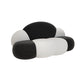 29.53" Wide Polyester Blend Curved Sofa Cloud Shape Armless Sofa