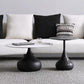 Round Slate Coffee Table Set Metal Pedestal Simple Cocktail Table Clearhalo 'Coffee & Accent Tables' 'Coffee Tables' 'coffee_tables' 'furn' 'furn_coffee_tables' 'Furniture' 'Living Room Furniture' 6273603
