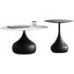 Round Slate Coffee Table Set Metal Pedestal Simple Cocktail Table Clearhalo 'Coffee & Accent Tables' 'Coffee Tables' 'coffee_tables' 'furn' 'furn_coffee_tables' 'Furniture' 'Living Room Furniture' 6273606