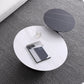 Round Slate Coffee Table Set Metal Pedestal Simple Cocktail Table Clearhalo 'Coffee & Accent Tables' 'Coffee Tables' 'coffee_tables' 'furn' 'furn_coffee_tables' 'Furniture' 'Living Room Furniture' 6273608