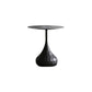 Round Slate Coffee Table Set Metal Pedestal Simple Cocktail Table 19.7"L x 19.7"W x 19.7"H Clearhalo 'Coffee & Accent Tables' 'Coffee Tables' 'coffee_tables' 'furn' 'furn_coffee_tables' 'Furniture' 'Living Room Furniture' 6273612