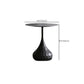 Round Slate Coffee Table Set Metal Pedestal Simple Cocktail Table Clearhalo 'Coffee & Accent Tables' 'Coffee Tables' 'coffee_tables' 'furn' 'furn_coffee_tables' 'Furniture' 'Living Room Furniture' 6273613