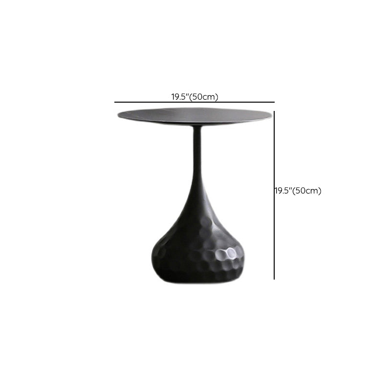 Round Slate Coffee Table Set Metal Pedestal Simple Cocktail Table Clearhalo 'Coffee & Accent Tables' 'Coffee Tables' 'coffee_tables' 'furn' 'furn_coffee_tables' 'Furniture' 'Living Room Furniture' 6273613