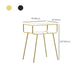 Contemporary Open Storage Night Table 1 Shelf Metal Nightstand ,23.6" Tall