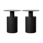 16"W X 20" H Modern Night Table Iron Accent Table Nightstand with 1 Shelf Black 2 Piece Set Clearhalo 'Bedroom Furniture' 'furn' 'furn_night_stand' 'Furniture' 'night_stand' 'Nightstands' 6273748