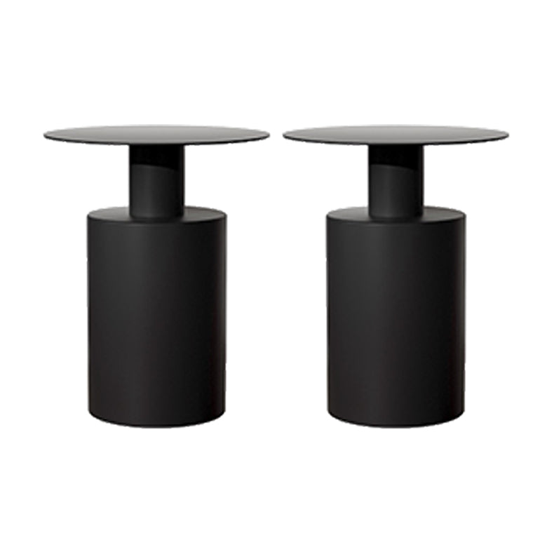 16"W X 20" H Modern Night Table Iron Accent Table Nightstand with 1 Shelf Black 2 Piece Set Clearhalo 'Bedroom Furniture' 'furn' 'furn_night_stand' 'Furniture' 'night_stand' 'Nightstands' 6273748