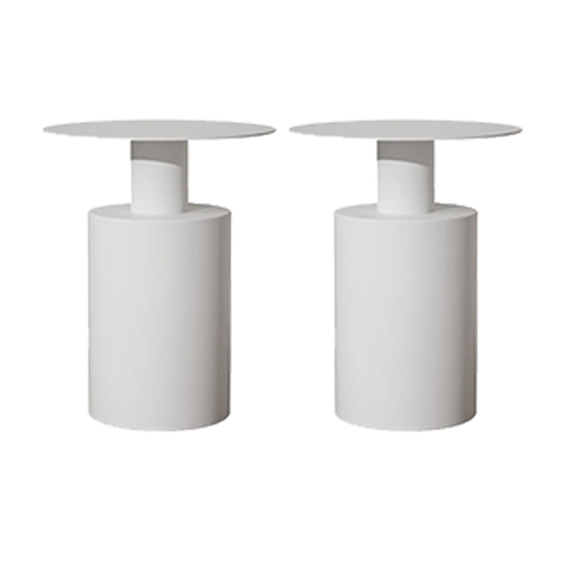 16"W X 20" H Modern Night Table Iron Accent Table Nightstand with 1 Shelf White 2 Piece Set Clearhalo 'Bedroom Furniture' 'furn' 'furn_night_stand' 'Furniture' 'night_stand' 'Nightstands' 6273750