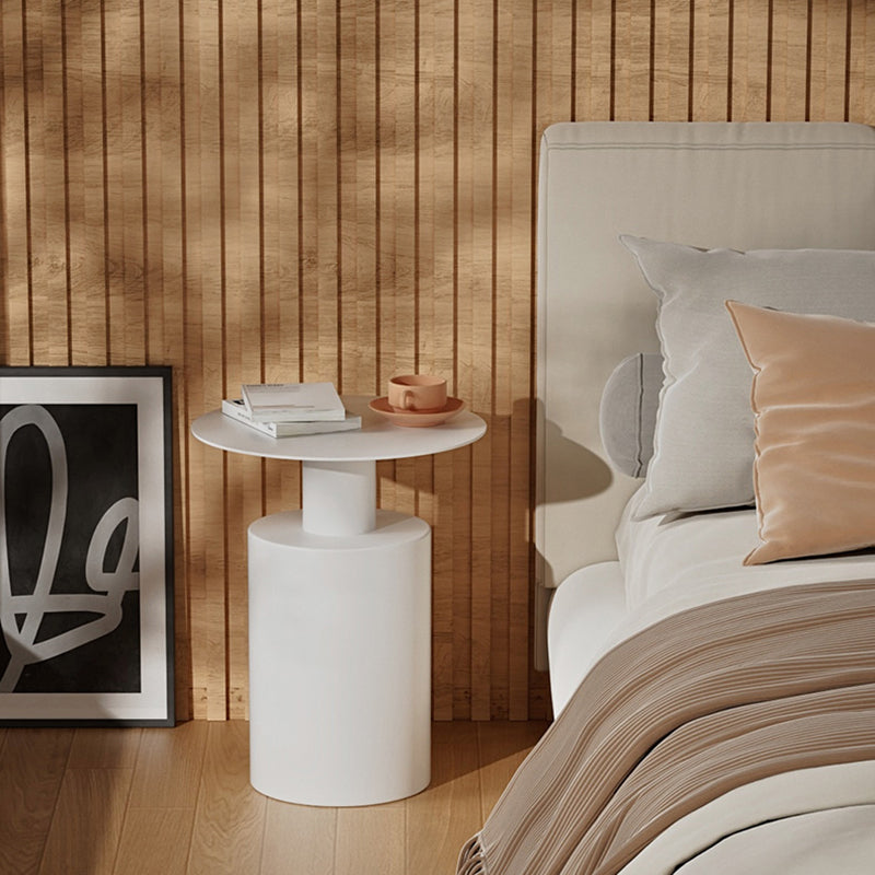 16"W X 20" H Modern Night Table Iron Accent Table Nightstand with 1 Shelf Clearhalo 'Bedroom Furniture' 'furn' 'furn_night_stand' 'Furniture' 'night_stand' 'Nightstands' 6273759