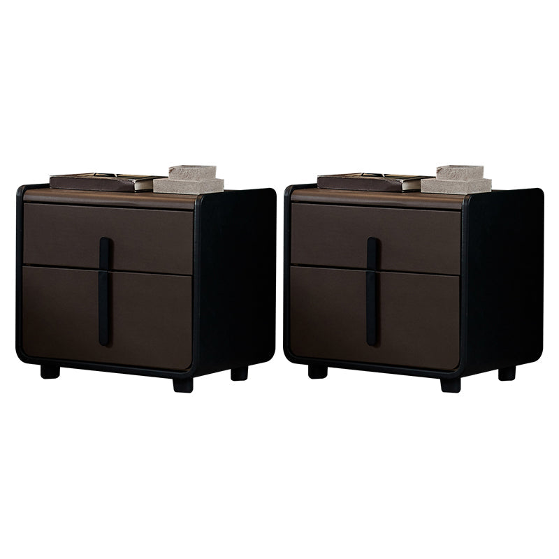 Mobile moderno comodino da letto in legno massiccio con cassetti