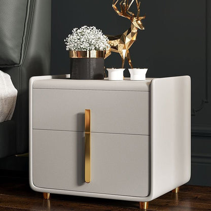 Mobile moderno comodino da letto in legno massiccio con cassetti