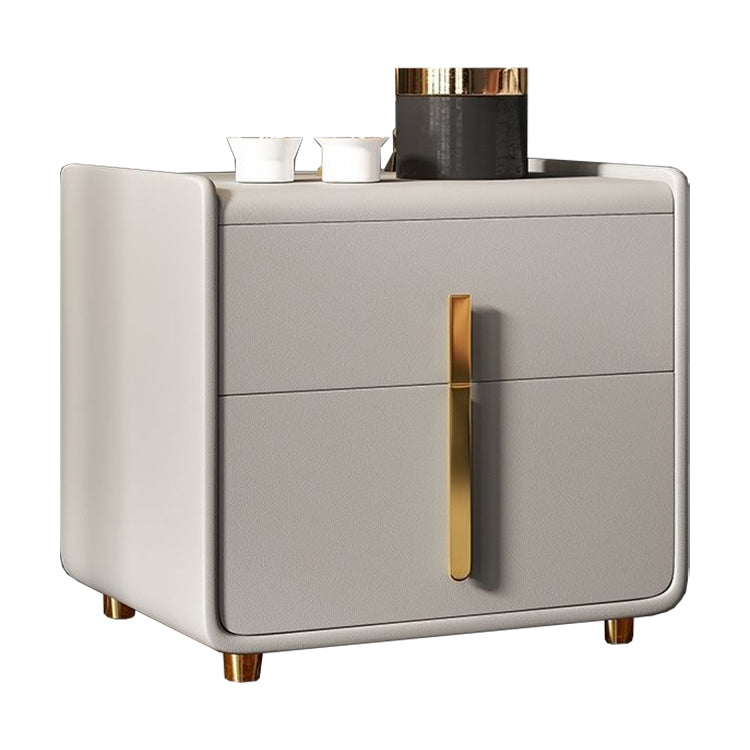 Mobile moderno comodino da letto in legno massiccio con cassetti