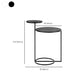 Metal Bedside Gabinet Industrial Style Accent Mesa Nightsand para dormitorio