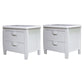 Traditional Bed Nightstand Solid Wood Bedside Cabinet with Drawer White 2 Piece Set Clearhalo 'Bedroom Furniture' 'furn' 'furn_night_stand' 'Furniture' 'night_stand' 'Nightstands' 6273891