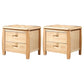 Traditional Bed Nightstand Solid Wood Bedside Cabinet with Drawer Wood 2 Piece Set Clearhalo 'Bedroom Furniture' 'furn' 'furn_night_stand' 'Furniture' 'night_stand' 'Nightstands' 6273892