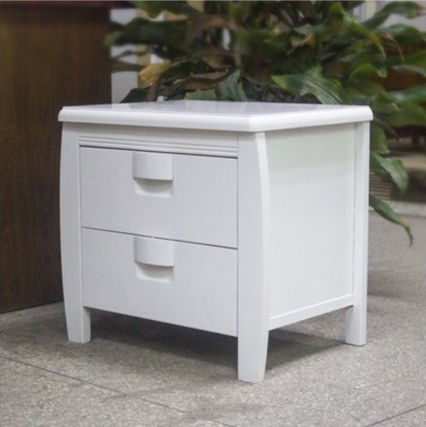 Traditional Bed Nightstand Solid Wood Bedside Cabinet with Drawer White 1 Piece Clearhalo 'Bedroom Furniture' 'furn' 'furn_night_stand' 'Furniture' 'night_stand' 'Nightstands' 6273894