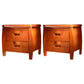 Traditional Bed Nightstand Solid Wood Bedside Cabinet with Drawer Medium Wood 2 Piece Set Clearhalo 'Bedroom Furniture' 'furn' 'furn_night_stand' 'Furniture' 'night_stand' 'Nightstands' 6273896