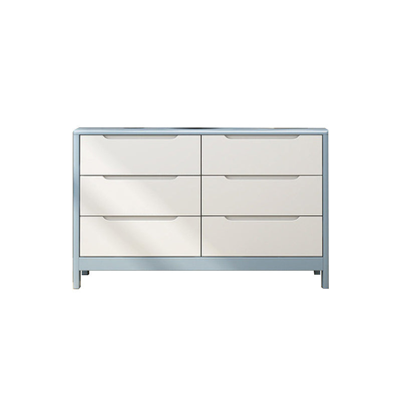 Cassapanca moderna in legno di gomma per la casa con cassetti