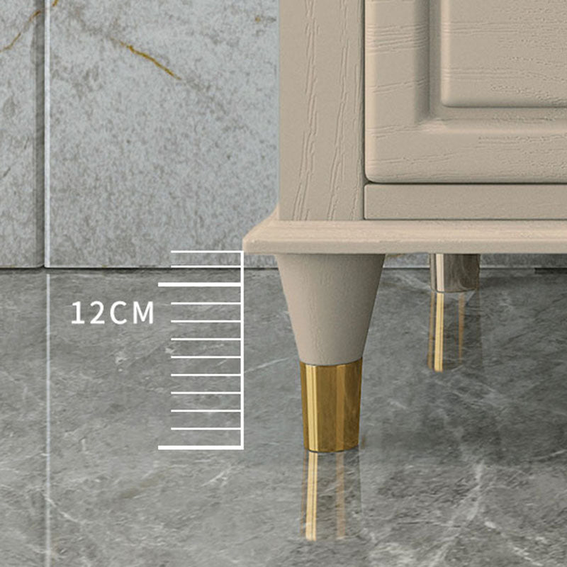 Cassettiera portaoggetti Glam in legno massello da 16,11 pollici di larghezza