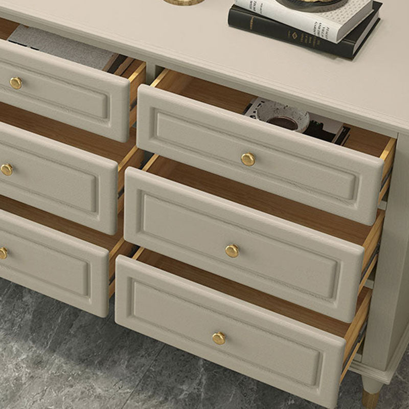 Cassettiera portaoggetti Glam in legno massello da 16,11 pollici di larghezza