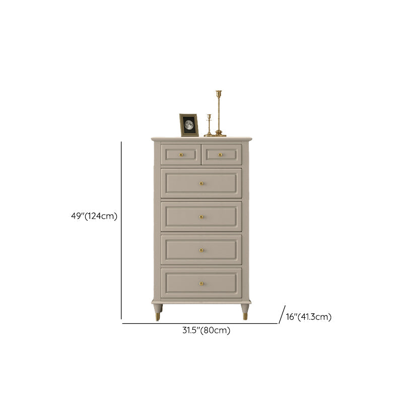 Cassettiera portaoggetti Glam in legno massello da 16,11 pollici di larghezza