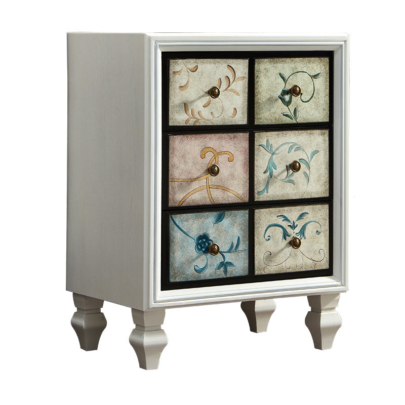 Coffre de rangement en bois traditionnel américain, coffre de maison avec tiroirs