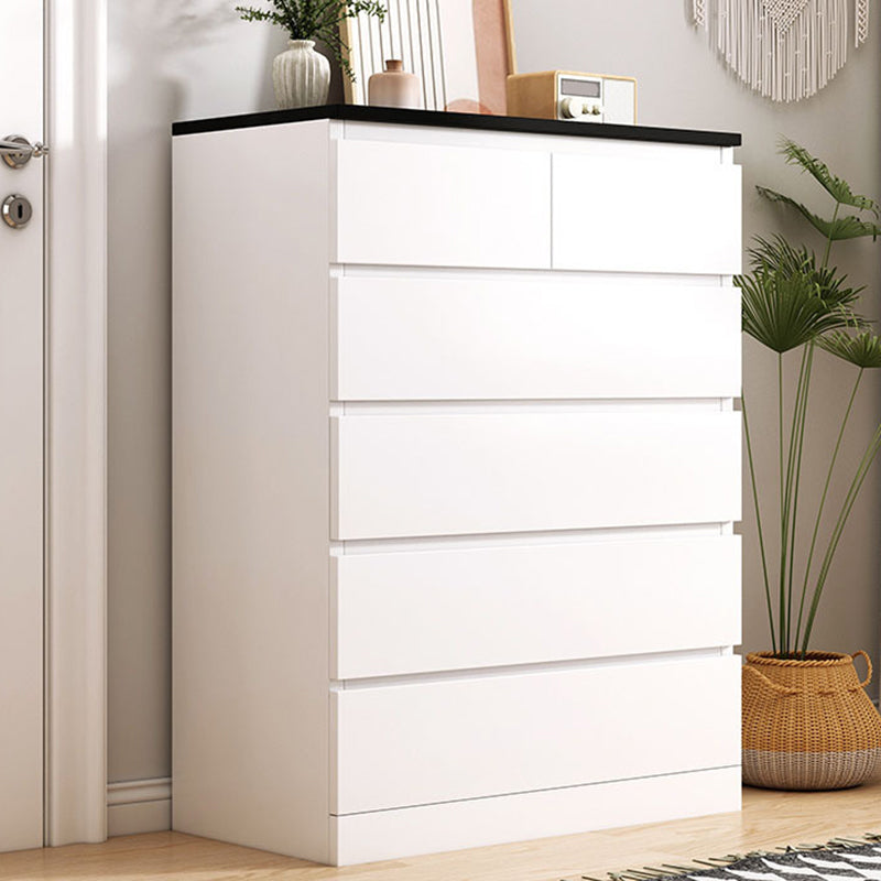 Coffre de rangement en bois pour chambre à coucher contemporaine, coffre vertical avec tiroirs