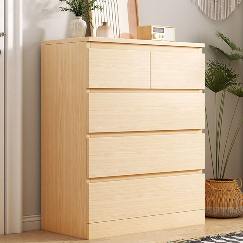 Coffre de rangement en bois pour chambre à coucher contemporaine, coffre vertical avec tiroirs