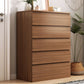 Coffre de rangement en bois pour chambre à coucher contemporaine, coffre vertical avec tiroirs