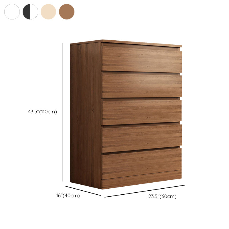Coffre de rangement en bois pour chambre à coucher contemporaine, coffre vertical avec tiroirs