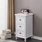 Nautical Solid Wood Storage Chest Bedroom Vertical Chest with Drawers