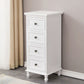 Nautical Solid Wood Storage Chest Bedroom Vertical Chest with Drawers