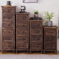 Nautical Solid Wood Storage Chest Bedroom Vertical Chest with Drawers
