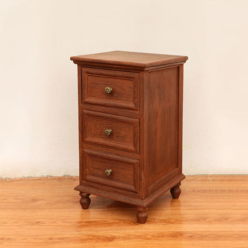 Nautical Solid Wood Storage Chest Bedroom Vertical Chest with Drawers