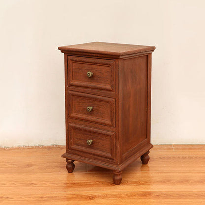 Nautical Solid Wood Storage Chest Bedroom Vertical Chest with Drawers