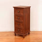 Nautical Solid Wood Storage Chest Bedroom Vertical Chest with Drawers