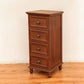 Nautical Solid Wood Storage Chest Bedroom Vertical Chest with Drawers