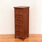 Nautical Solid Wood Storage Chest Bedroom Vertical Chest with Drawers