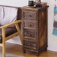 Nautical Solid Wood Storage Chest Bedroom Vertical Chest with Drawers