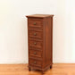 Nautical Solid Wood Storage Chest Bedroom Vertical Chest with Drawers