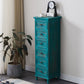 Nautical Solid Wood Storage Chest Bedroom Vertical Chest with Drawers