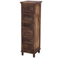 Nautical Solid Wood Storage Chest Bedroom Vertical Chest with Drawers
