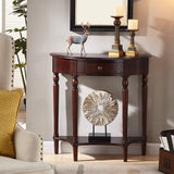 Tavolo di accento della console moderna di metà secolo con divani console di finitura antica con cassetto