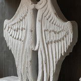 Mesa de consola de madera sólida de país francés mesa de acento angustiado