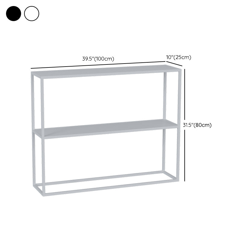 Modern Console Accent Table Antique Finish Rectangle Console Sofa Table in Metal Clearhalo 'Console Tables' 'console_tables' 'Entry & Mudroom Furniture' 'furn' 'furn_console_tables' 'Furniture' 6274379