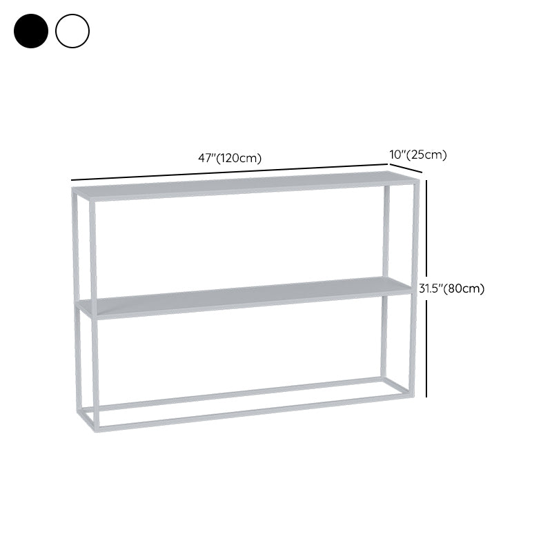 Modern Console Accent Table Antique Finish Rectangle Console Sofa Table in Metal Clearhalo 'Console Tables' 'console_tables' 'Entry & Mudroom Furniture' 'furn' 'furn_console_tables' 'Furniture' 6274380