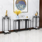 Table de mesa de sofá de la consola de hierro contemporáneo Mesa de mármol de mármol para el salón