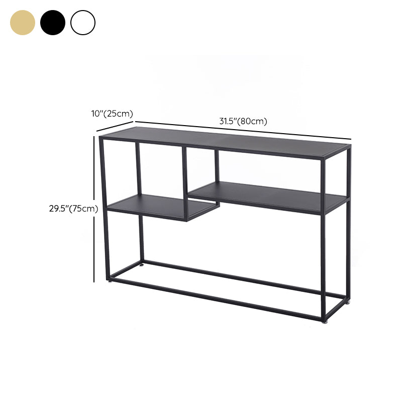 9.84 "W Tabla de acento de consola contemporánea Tabla de consola de acabado antiguo